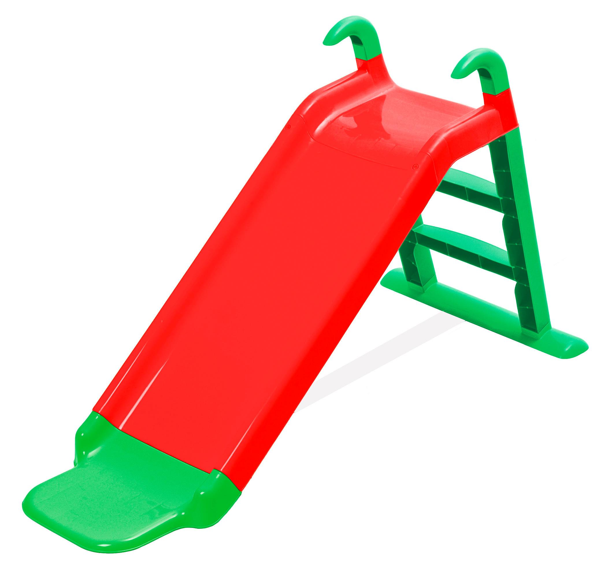 Kinderrutsche Moritz - Rot/Hellgrün, KONVENTIONELL, Kunststoff (135/46/67cm) - BUNINO