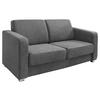2-Sitzer-Sofa Mit Schlaffunktion Mia Grau - Chromfarben/Grau, Basics, Textil (159/88/87cm) - Livetastic