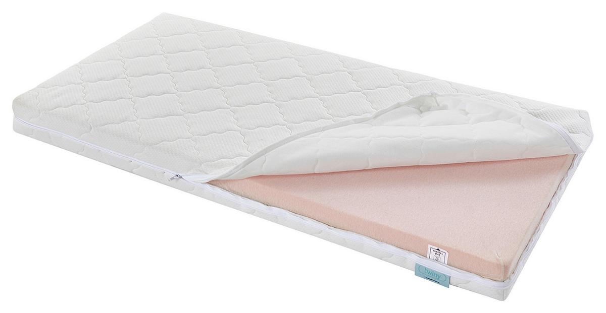 Kindermatratze  Yatas 70x140 cm  Bezug Abnehmbar - Weiß, Basics, Textil (70/140cm) - Yatas