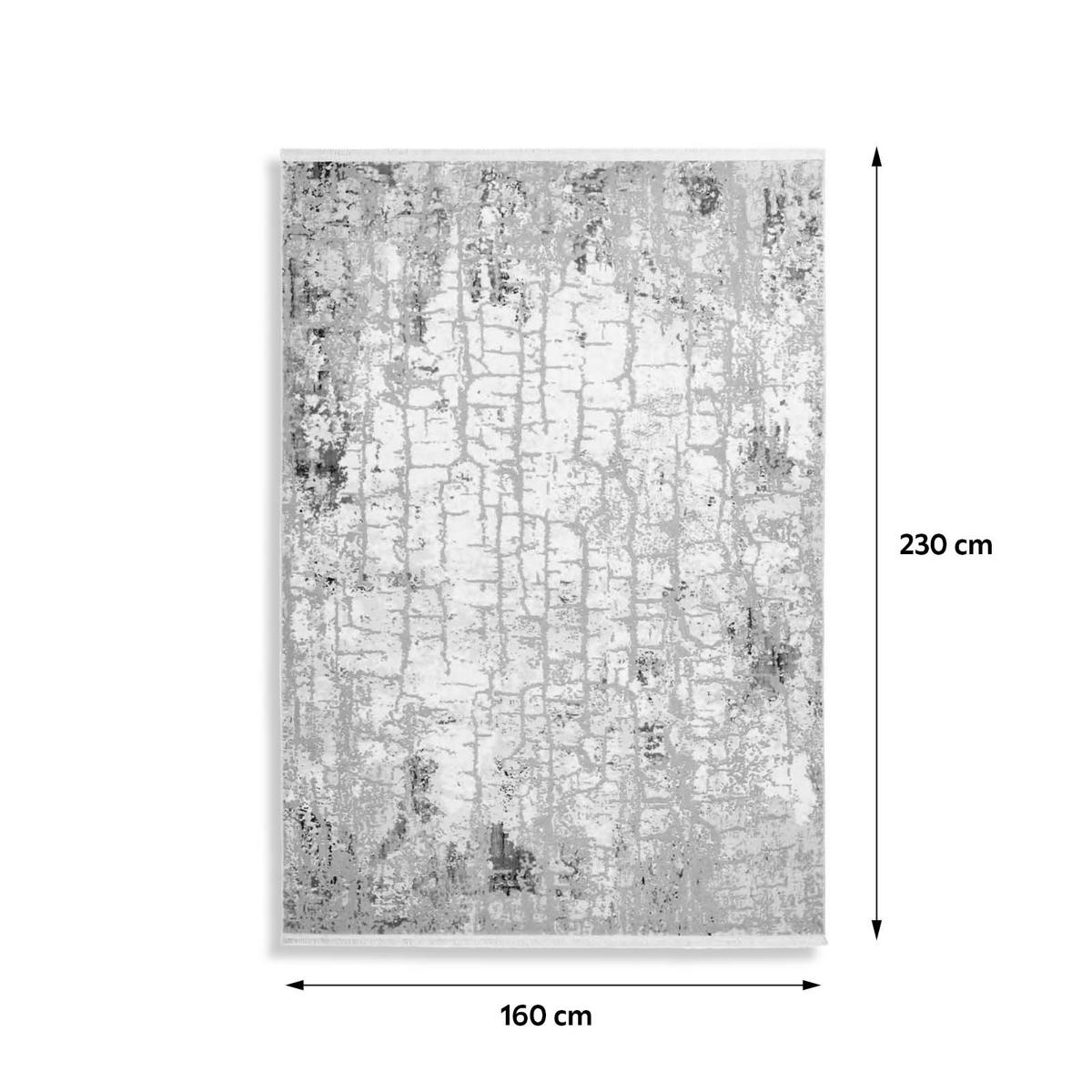 Webteppich Grau/Rosa 160x230 cm - Rosa/Grau, Design, Textil (160/230cm) - Kayoom