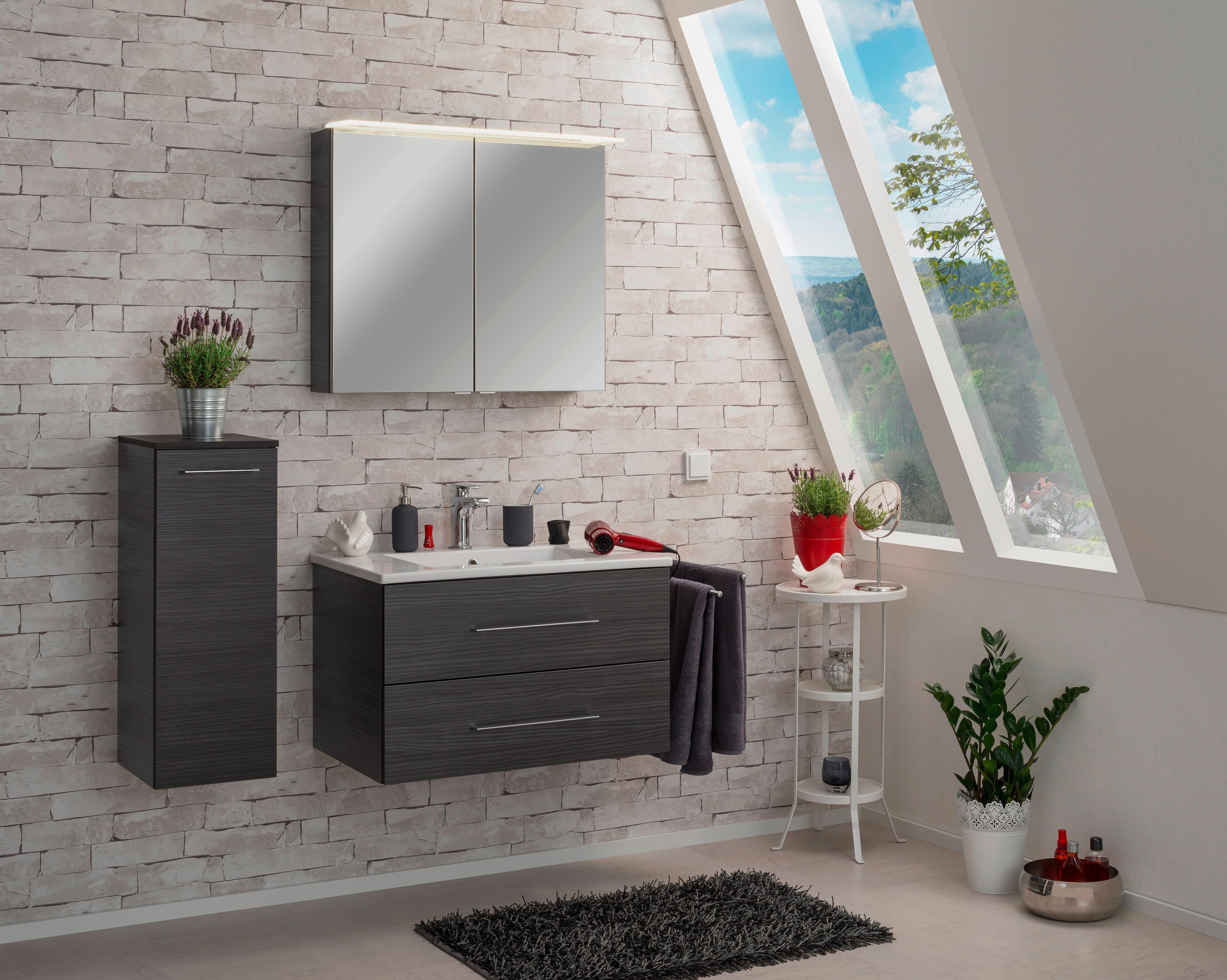 Waschbeckenunterschrank B.PERFEKT aus Dekor in Dunkelbraun Zimmer