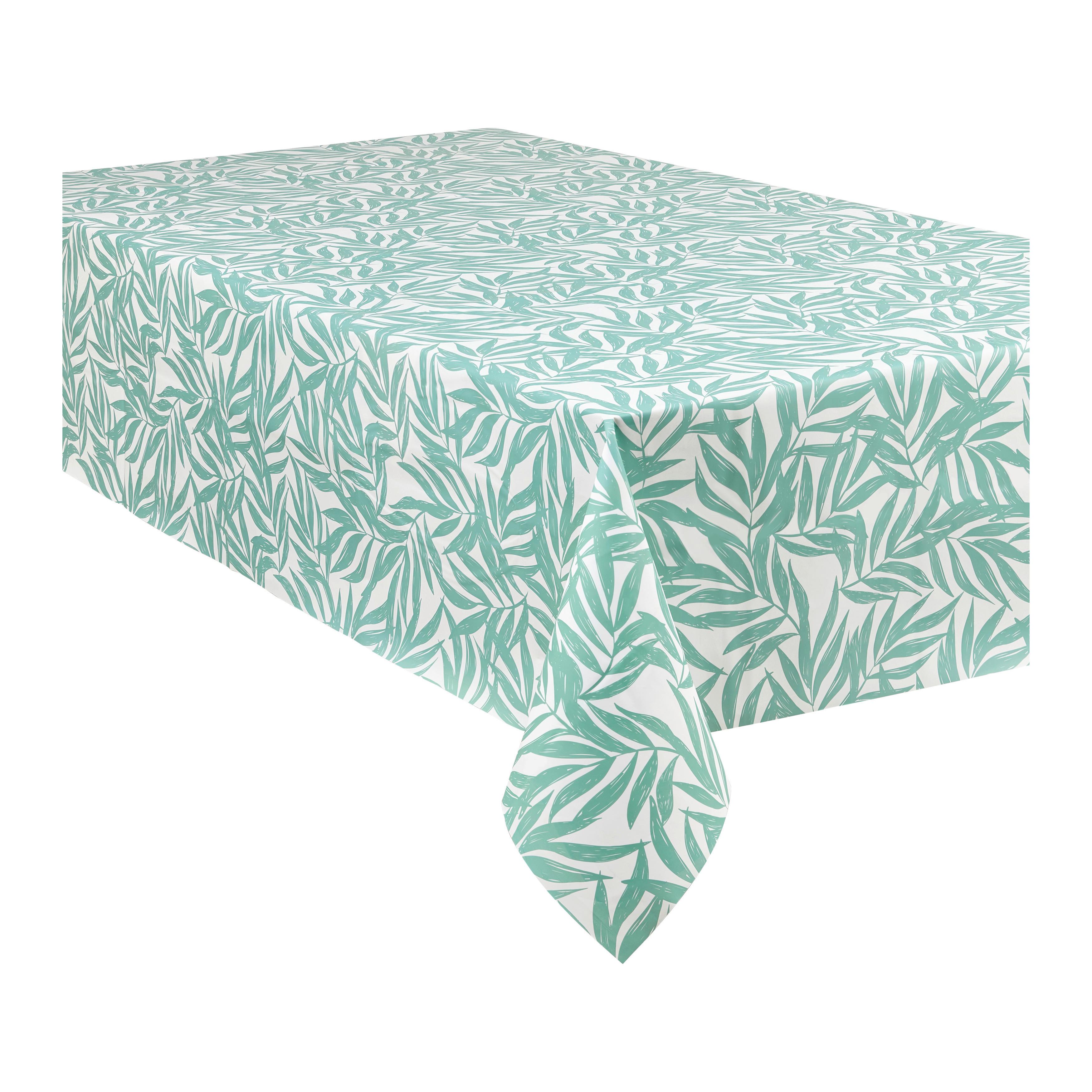 UBRUS PETRA - bílá/šalvějově zelená, textil (140/240cm) - Mömax