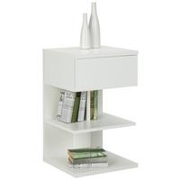 Nočný stolík SUN, biely - biela, Modern, kompozitné drevo (39/65/39cm) - Mömax