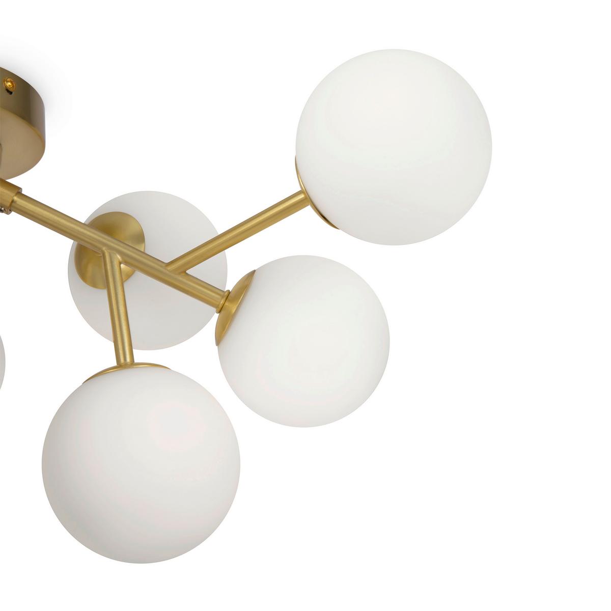 Deckenleuchte Dallas - Messingfarben, Trend, Glas/Metall (60/20/60cm) - MAYTONI