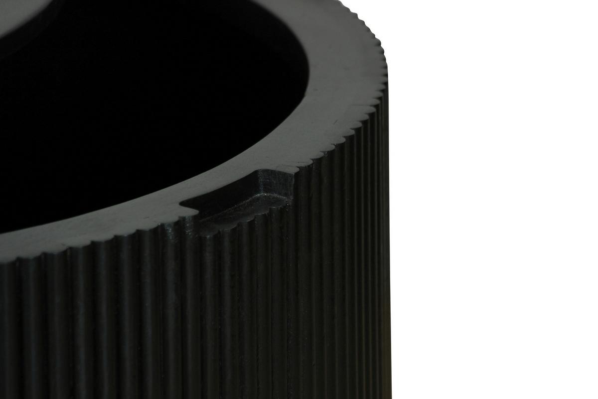 Couchtisch Owen Schwarz D: 80 cm - Schwarz, Design, Holz (80/36/80cm) - MID.YOU