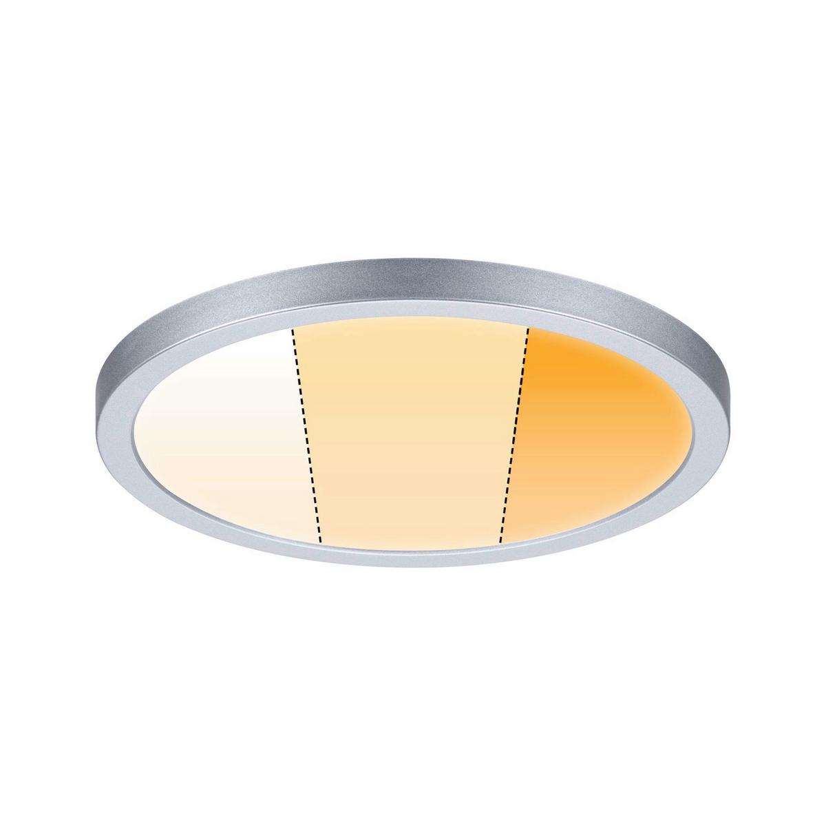 LED-Deckenleuchte Ø 17,5 cm dimmbar Rund - Chromfarben, Basics, Kunststoff (17,5/1cm) - Paulmann
