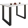 Esstisch Xona 140x76 cm Schwarz/Weiß - Schwarz/Weiß, Basics, Holzwerkstoff (140/80/76cm) - MID.YOU
