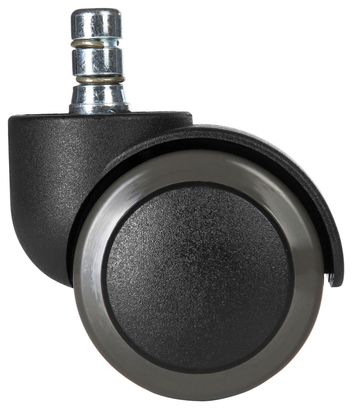 Bürostuhlrollen Rolo Schwarz Ø 5 Cm 5er-Set - Schwarz, Basics, Kunststoff/Metall (5,1/6/5cm) - MID.YOU