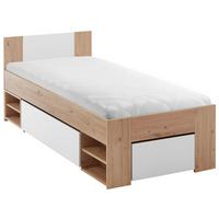 POSTEL AZURRO 2-90 - bílá/dub artisan, Moderní, kompozitní dřevo (90/200cm) - Mömax