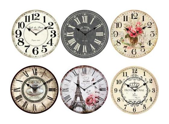 Wanduhr Nostalgie 34 cm - Multicolor, KONVENTIONELL, Holz (34cm) Wanduhr Nostalgie 34 cm - Multicolor, KONVENTIONELL, Holz (34cm)