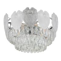 Deckenleuchte 15888d - Klar/Chromfarben, KONVENTIONELL, Glas/Metall (50/27,9cm) - Globo