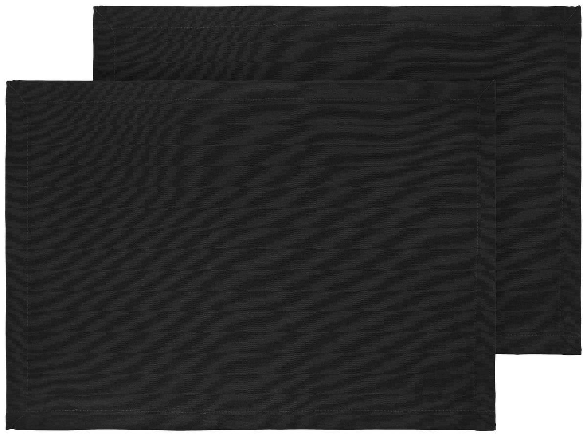 Prostírání Steffi, 33/45cm - černá, textil (33/45cm) - Mary's