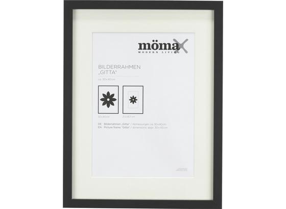 Rám Na Obrazy Gitta - černá, Moderní, kompozitní dřevo/sklo (30/40/3,6cm) - Mömax modern living Rám Na Obrazy Gitta - černá, Moderní, kompozitní dřevo/sklo (30/40/3,6cm) - Mömax modern living