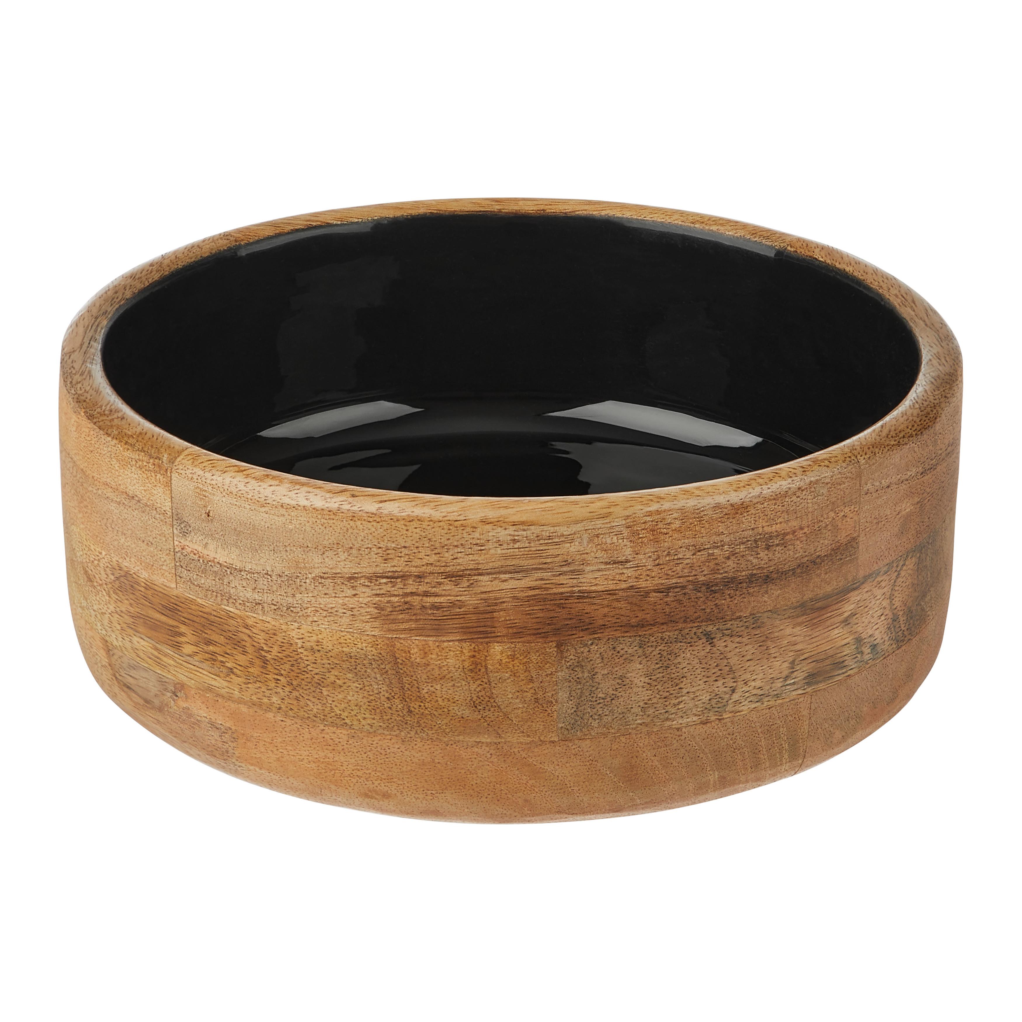 Miska SHAKTI -S- - hnedá/čierna, Modern, drevo (20/8cm) - Mömax