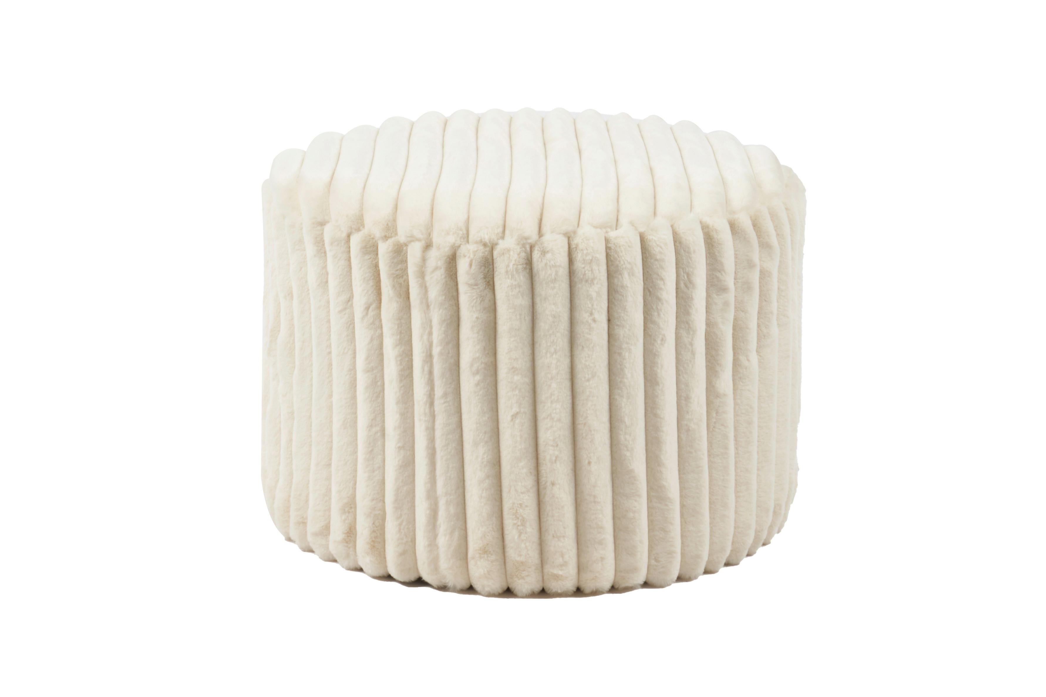 Hocker Beige B: 55 Cm - Beige, MODERN, Textil (55/38/55cm) - Livetastic