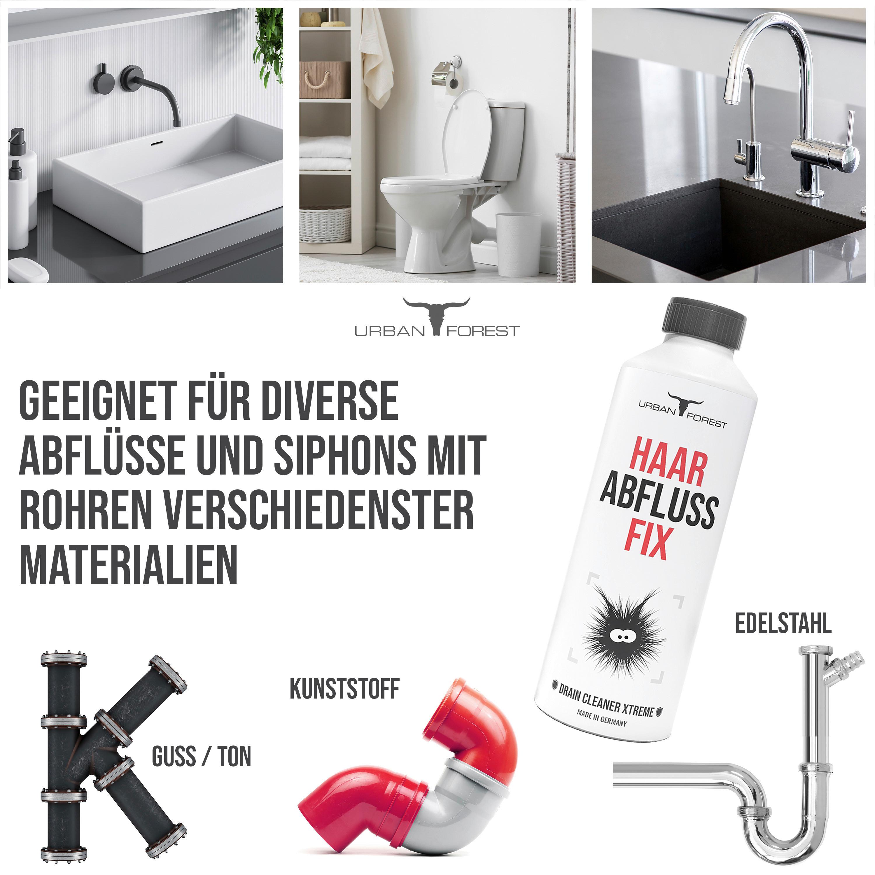 Reinigungsset Haar Abfluss Fix - Basics (1000ml) - Urban Forest
