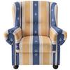 Ohrensessel Torello Blau B: 92 Cm - Wengefarben/Blau, KONVENTIONELL, Textil (92/102/89cm) - Livetastic
