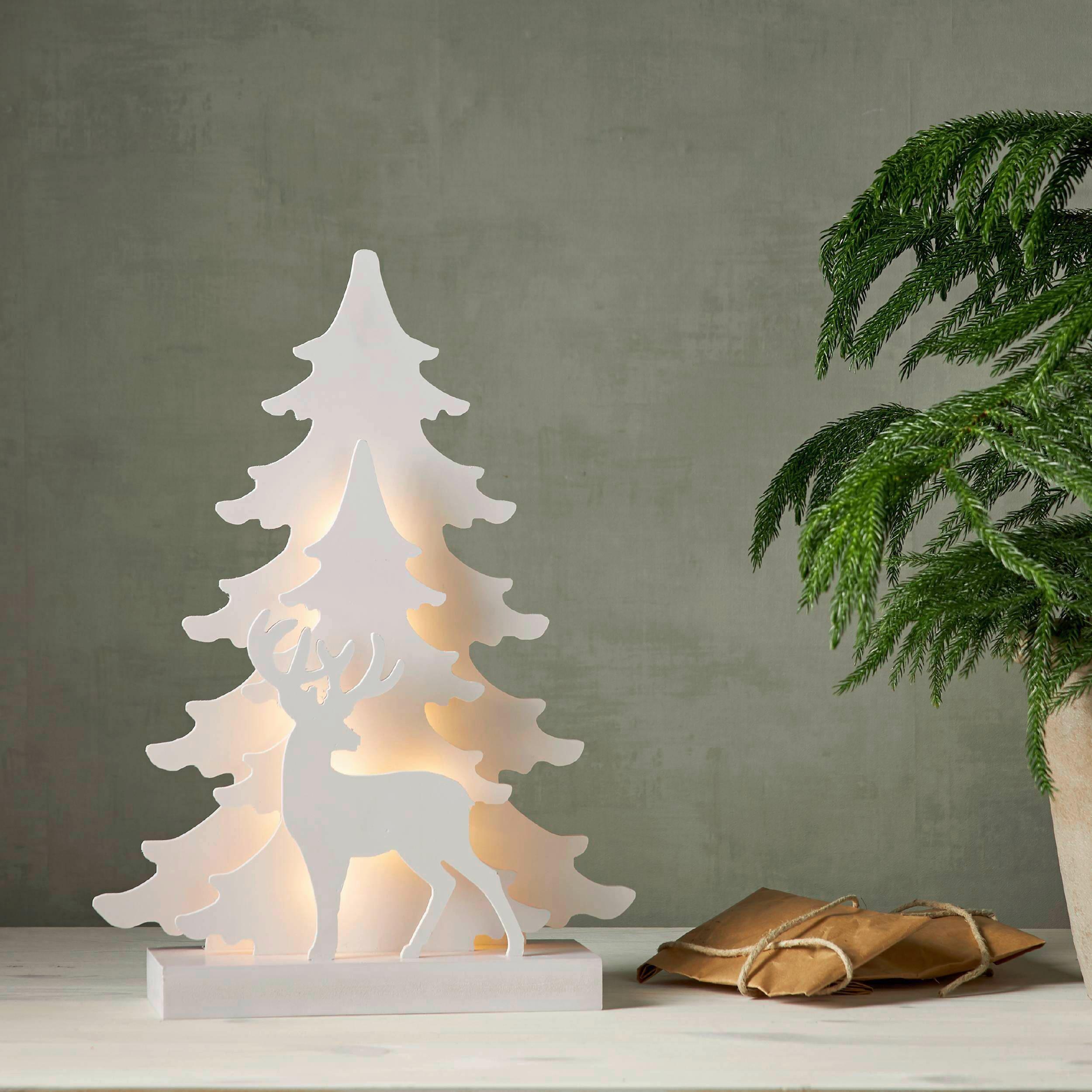LED-Dekoleuchte 411413 Grandy - Weiß, Basics, Holz (29/8/41cm) - Eglo