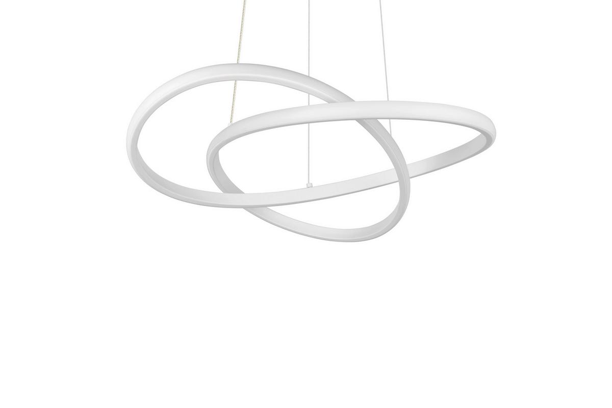LED-HÄNGELEUCHTE MANSA - Weiß, Basics, Kunststoff/Metall (50/150cm) - Luca Bessoni
