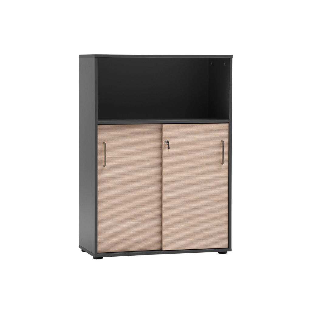 AKTENSCHRANK Metz Anthrazit/Beige B: 80,1cm