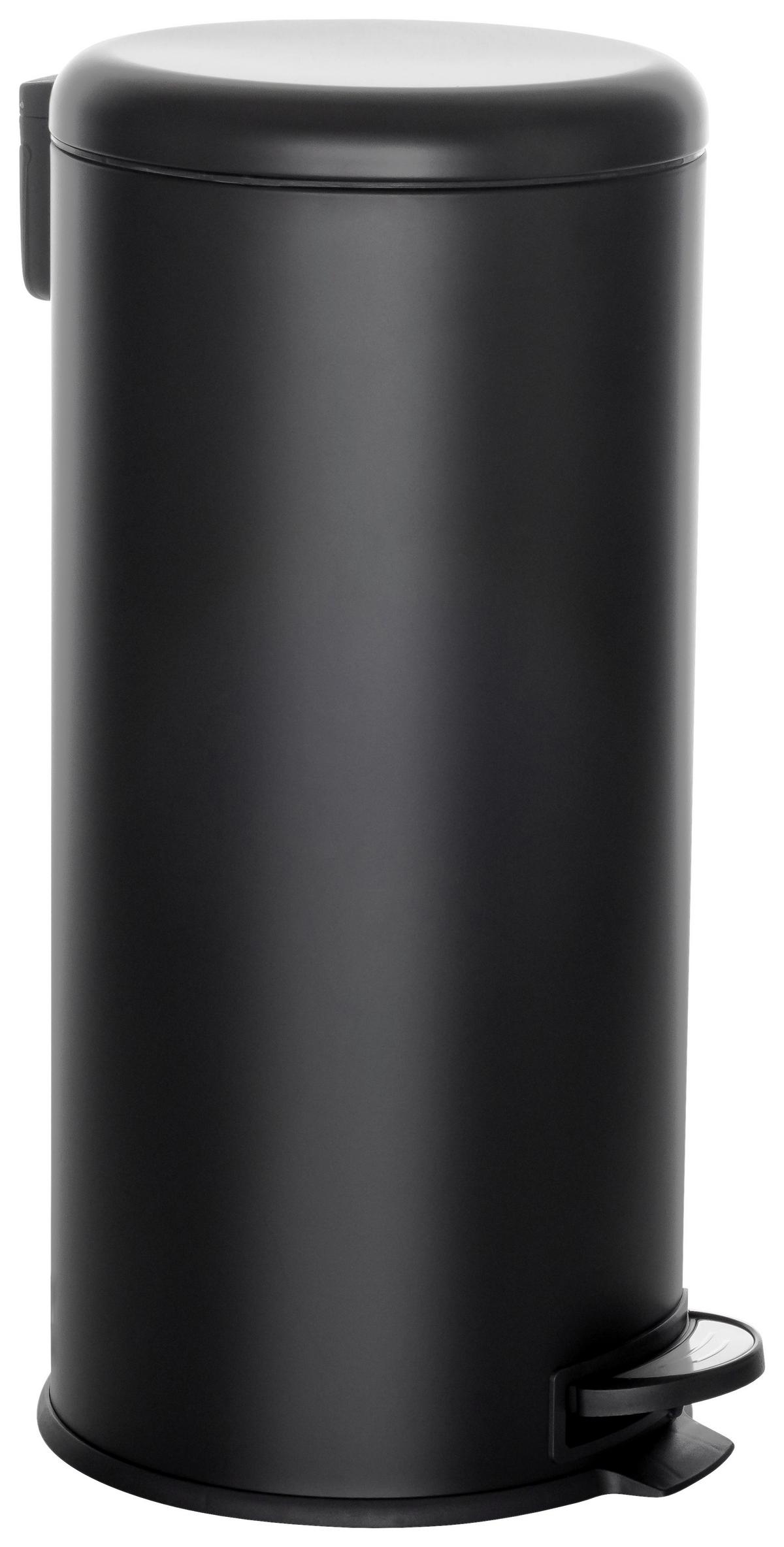 Abfallsammler Clean Step - Schwarz, Basics, Kunststoff/Metall (30/63,5/30cm) - MID.YOU