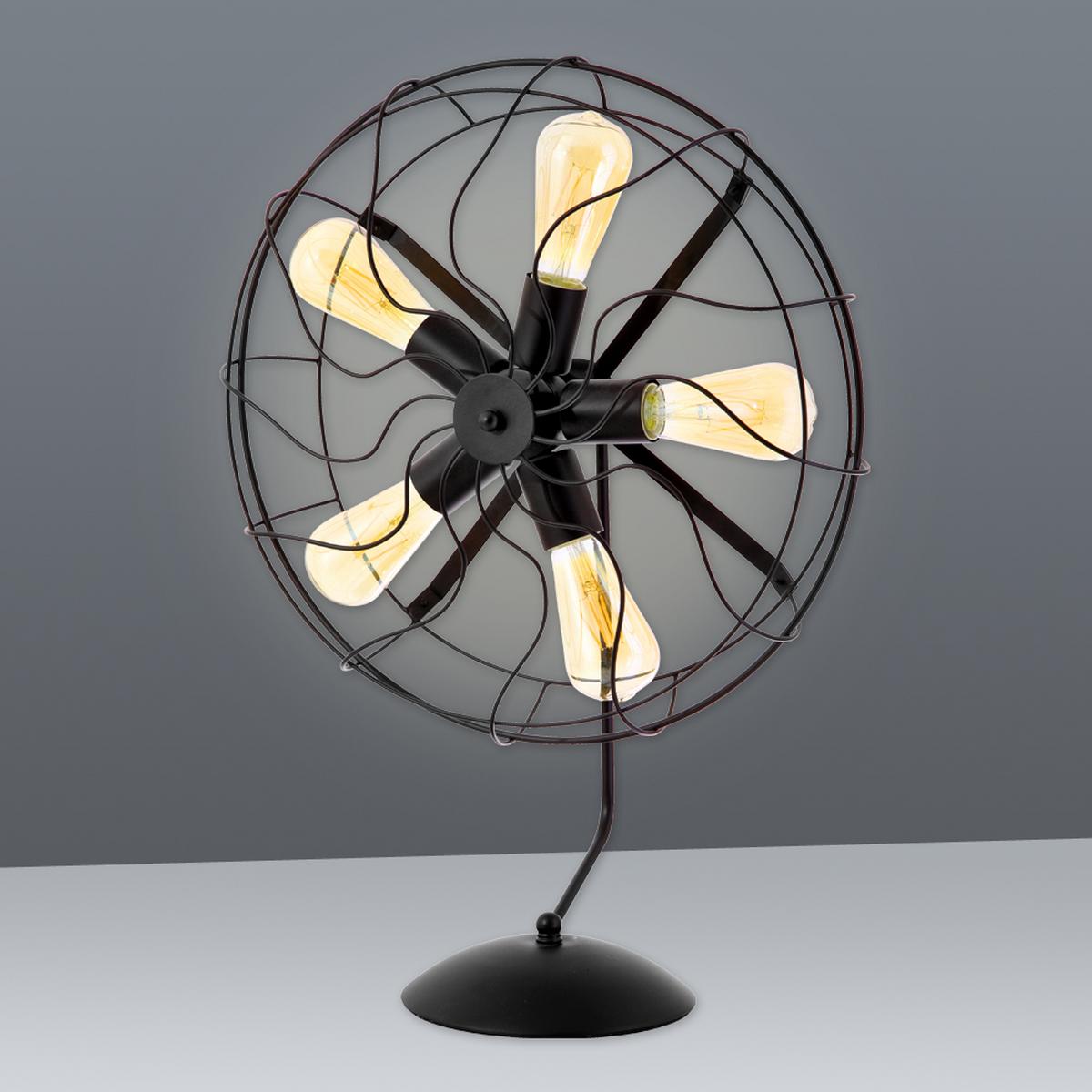 Tischlampe Alex Schwarz Alex - Schwarz, Trend, Metall (47,5/14,5/64cm) - Näve