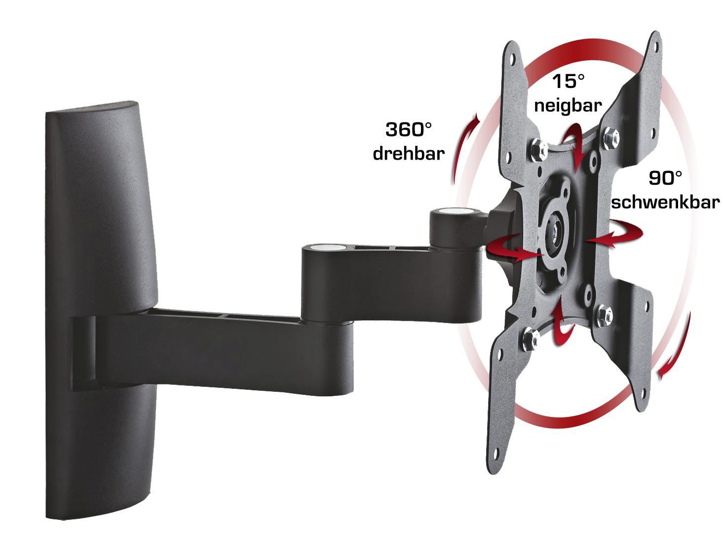 TV-Wandhalterung Schwarz Ts1 15 Kg