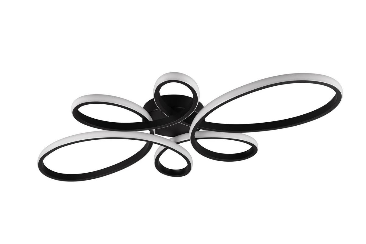 Led-deckenleuchte 645619132 Fly - Schwarz/Weiß, Design, Kunststoff/Metall (83/45,5/7,5cm) - Trio Leuchten
