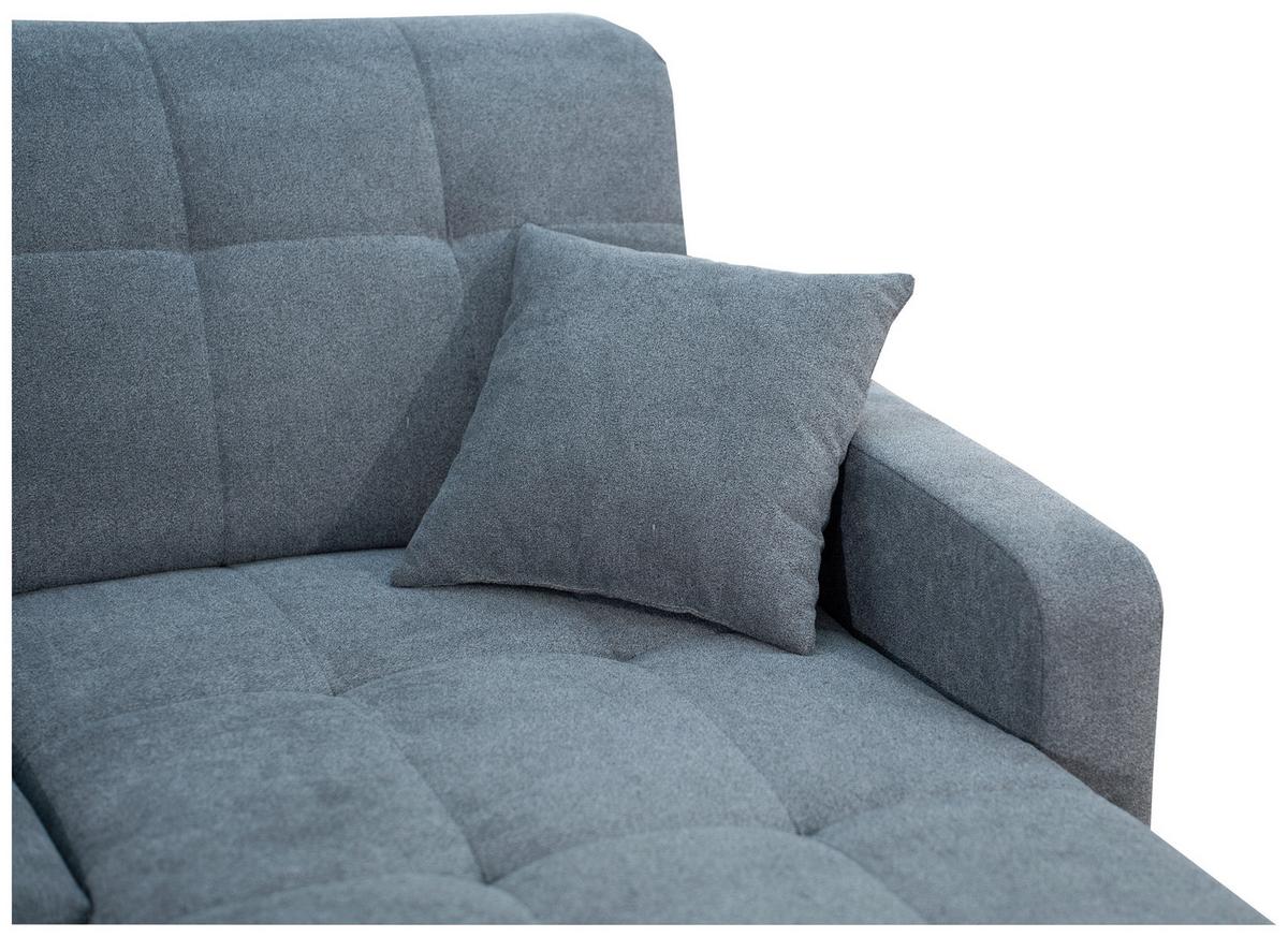 Sarokgarnitúra Lars - antracit, Design, textil/fa (161/223cm) - Best Price