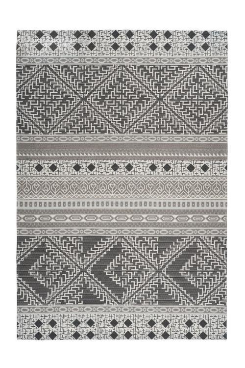 Webteppich Creme/Taupe Yoga 160x203 cm - Taupe/Creme, Trend, Textil (160/230cm) - Kayoom