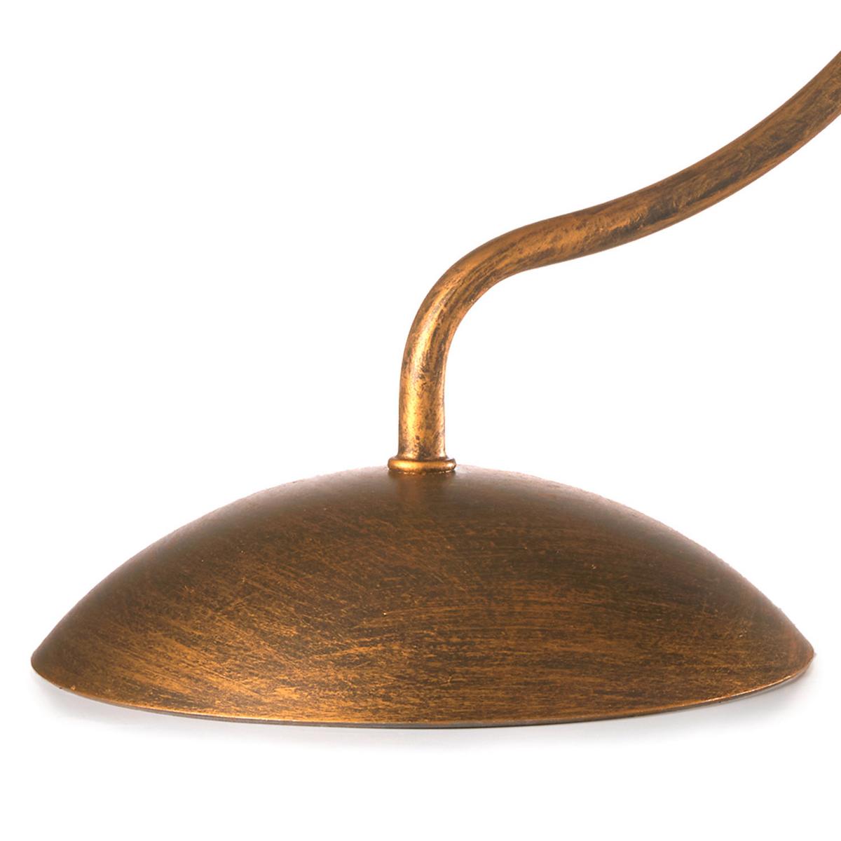Tischleuchte Rosina Braun D: 23 cm - Braun/Weiß, KONVENTIONELL, Keramik/Kunststoff (23/34cm)