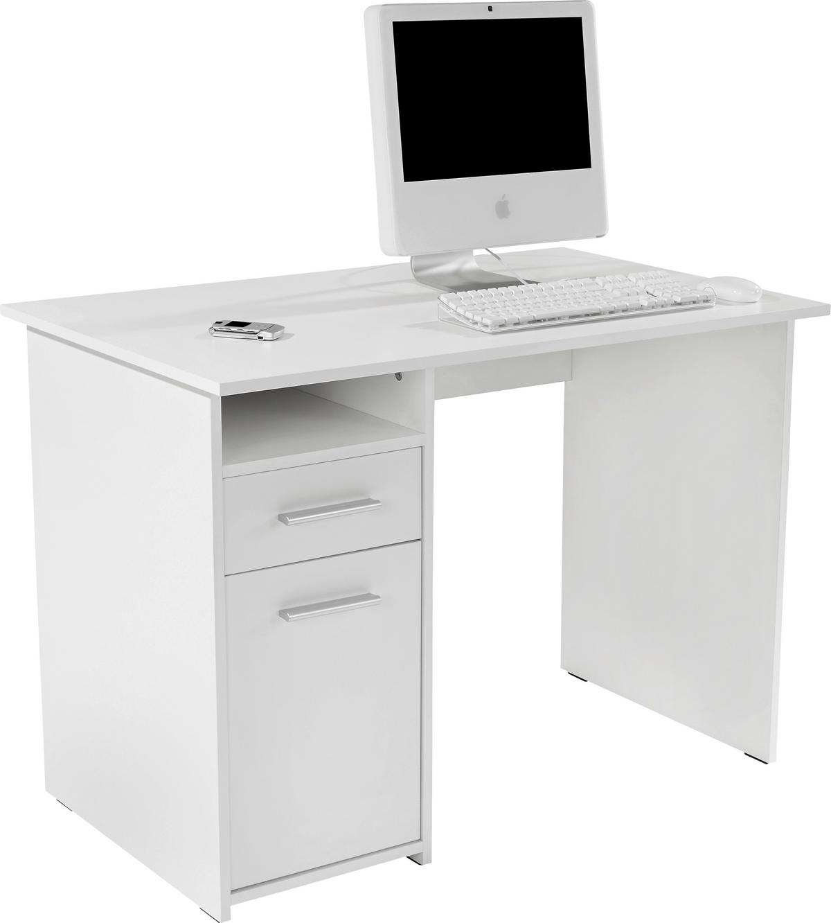 PSACÍ STŮL PALERMO - bílá, Moderní, kompozitní dřevo (110/74/60cm)