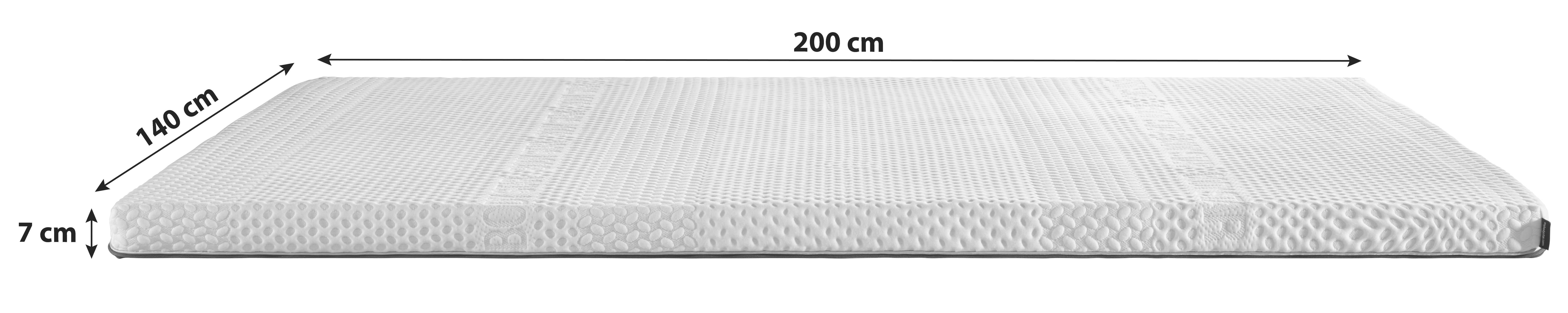 Topper Comfort Line Body Star 140x200 cm - Weiß, Basics, Textil (140/200cm) - BODY STAR comfort