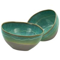 Schale 19678 Bas. Bio Oliv, Poke - Olivgrün, Trend, Keramik - Creatable