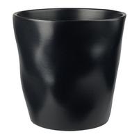 Obal na kvetináč CASHMERE -PAZ- - čierna, keramika (21/21cm) - Mömax