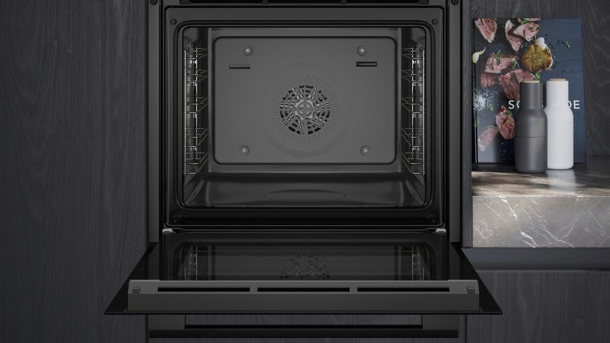 Einbaubackofen Hb237gbb3 - Schwarz, Basics, Glas/Metall (59,5/59,4/54,8cm) - Siemens