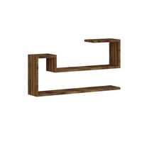 Wandregal Ravi Nussbaumfarben B: 90 cm - Nussbaumfarben, Design, Holzwerkstoff (90/41,2/17cm) - Livetastic