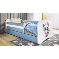 Kinder-/Juniorbett Babydreams Inkl. Matratze 80x160 - Blau/Birkefarben, MODERN, Holz/Holzwerkstoff (80/160cm) - MID.YOU