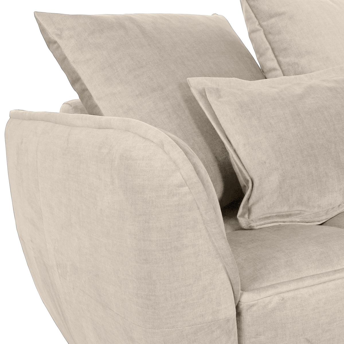 Schlafsofa Meyford - Beige/Schwarz, KONVENTIONELL, Textil (250/70/118cm) - MID.YOU
