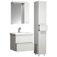 Badezimmer Silora L - Weiß, MODERN, Glas/Keramik (90cm) - MID.YOU