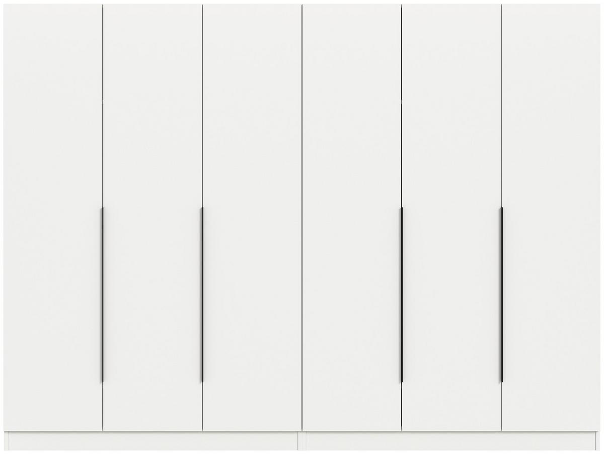 Drehtürenschrank Kopenhagen, Weiß B: 240 Cm - Weiß, MODERN, Holzwerkstoff (240/181/52cm) - MID.YOU