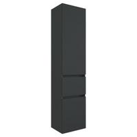 Hochschrank Mit Türdämpfung Pienza 40 Cm Graphitgrau - Silberfarben/Graphitfarben, Basics, Holzwerkstoff (40/185/35cm) - Held
