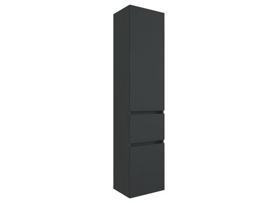 Hochschrank Pienza B: 40cm Graphitgrau - Silberfarben/Graphitfarben, Basics, Holzwerkstoff (40/185/35cm) - Livetastic Hochschrank Pienza B: 40cm Graphitgrau - Silberfarben/Graphitfarben, Basics, Holzwerkstoff (40/185/35cm) - Livetastic