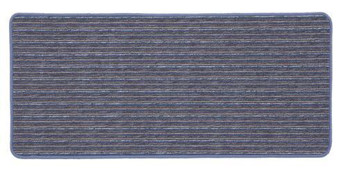 Teppich Vorleger Vorraum/Flur/ Küche Streifen Luigi 40x60 cm - Blau/Anthrazit, Basics, Kunststoff (40/60cm) - Ondega