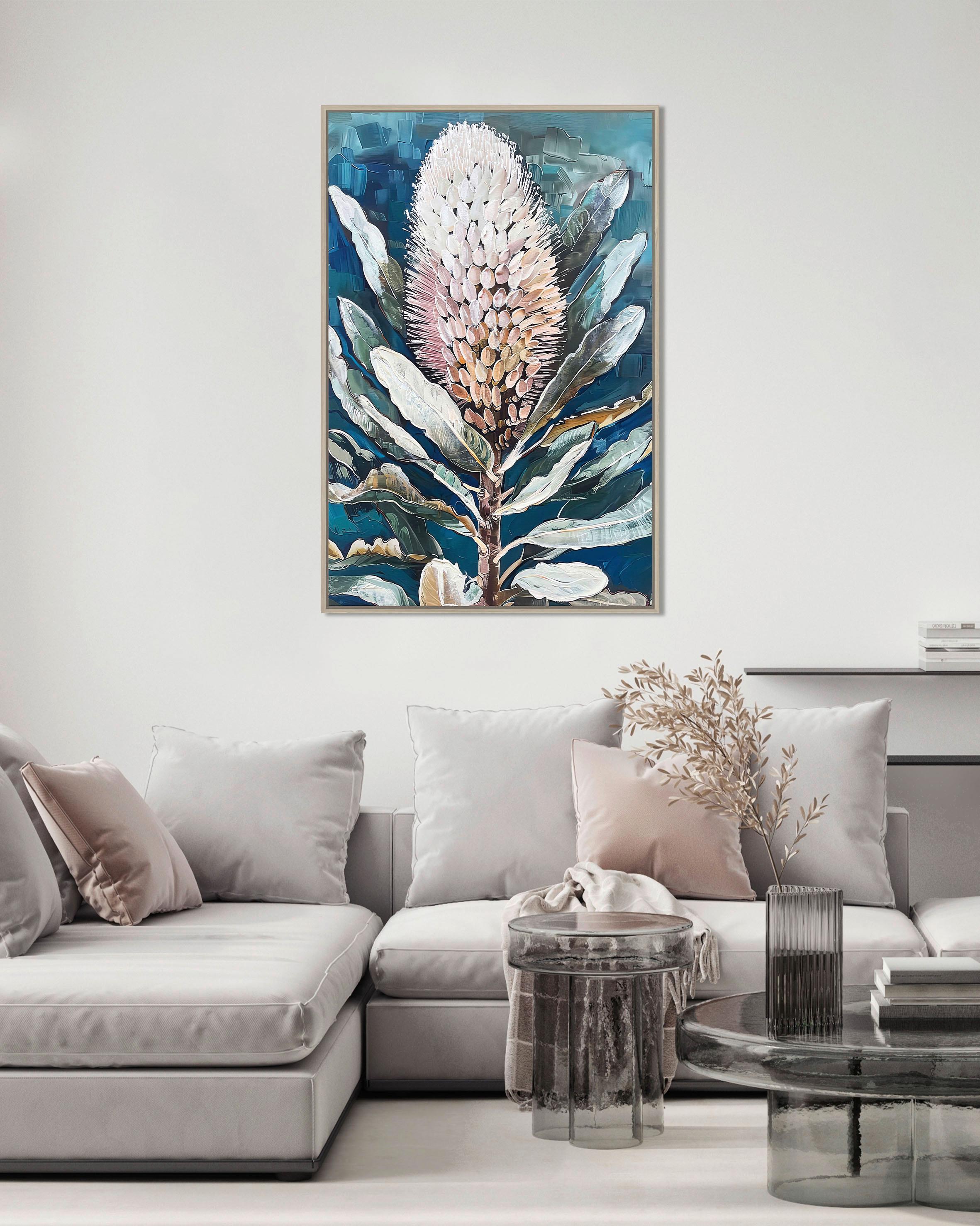 Obraz na plátně DENISE SMALL: 60/90 cm - přírodní barvy/vícebarevná, Moderní, kompozitní dřevo/textil (60/90cm) - Mömax