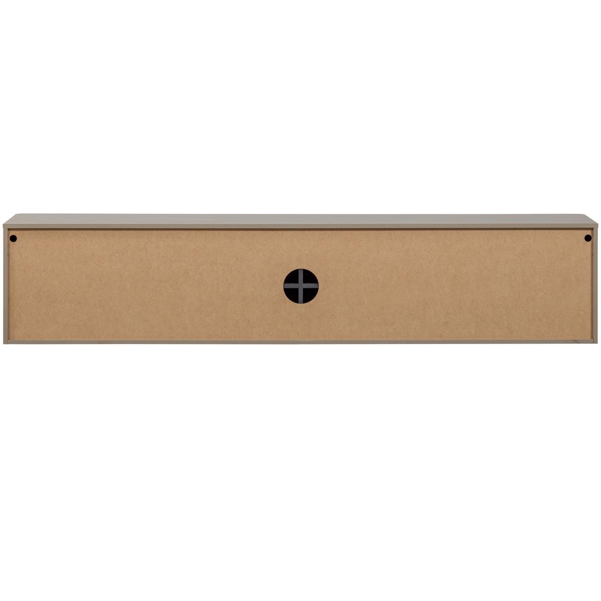 LOWBOARD Gunnar Schlammfarben B: 200cm - Schlammfarben/Schwarz, Design, Holz (200/56/44cm) - Livetastic