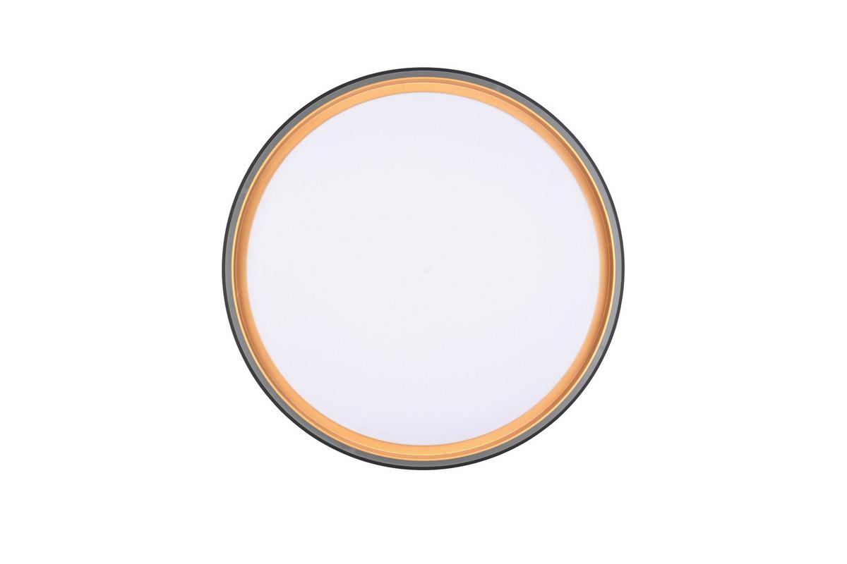 Led-deckenleuchte R64391080 Felis - Goldfarben/Schwarz, Basics, Kunststoff (40/7,5cm)