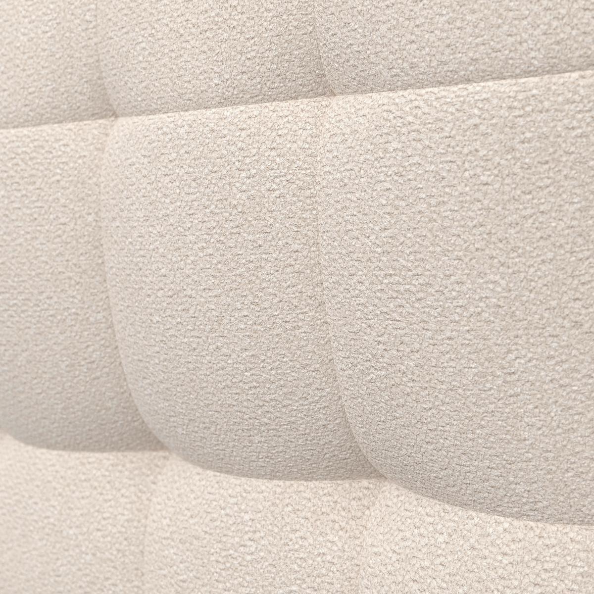 Sedací souprava MAGDA, oboustranná, bílé buklé - černá/krémová, Moderní, dřevo/textil (268/71/157cm) - Bessagi Home