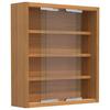 Hängevitrine Agisa S B: 37 cm Buchefarben - Buchefarben, MODERN, Glas/Holzwerkstoff (37/40/10cm) - MID.YOU