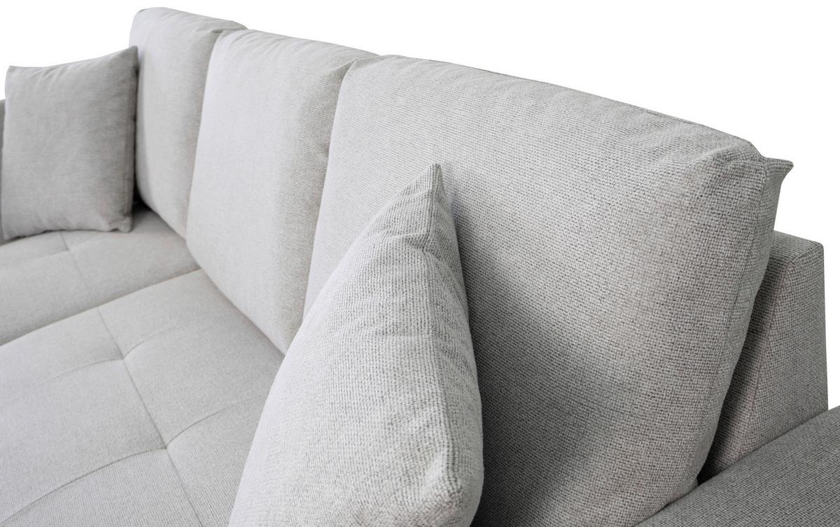 Ecksofa Lukas Silberfarben S: 158x239 Cm - Silberfarben, Trend, Textil (158/239cm)